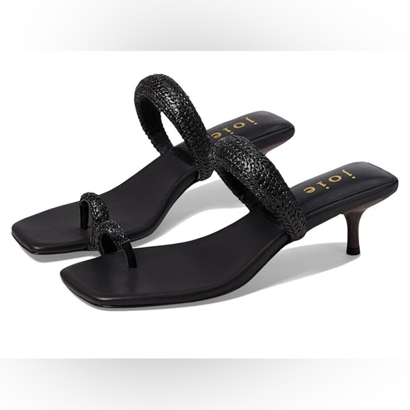 NWOB Joie Women’s Roberta Black Leather Kitten Heels in size 11 - Picture 1 of 9